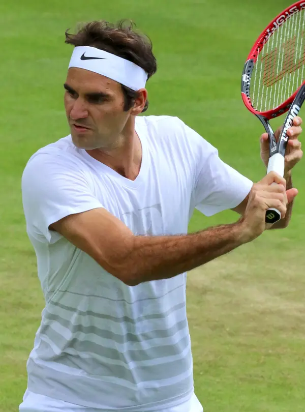 Roger Federer at Wimbledon, June 27, 2016