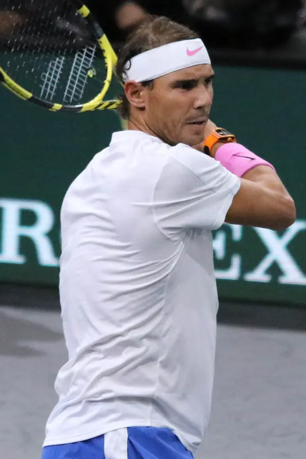 Rafael Nadal at the Rolex Paris Masters, November 1, 2019