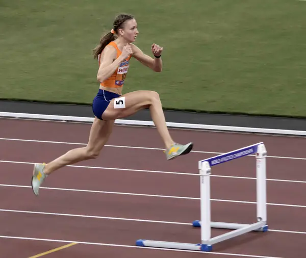 Femke Bol in the 400-meter hurdles final, World Championships, Tokyo, September 19, 2025