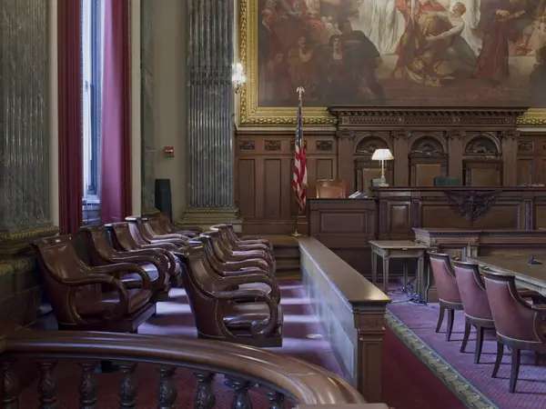 The east courtroom of the Howard M. Metzenbaum U.S. Courthouse, Cleveland, Ohio, April 13, 2009 (not his court)