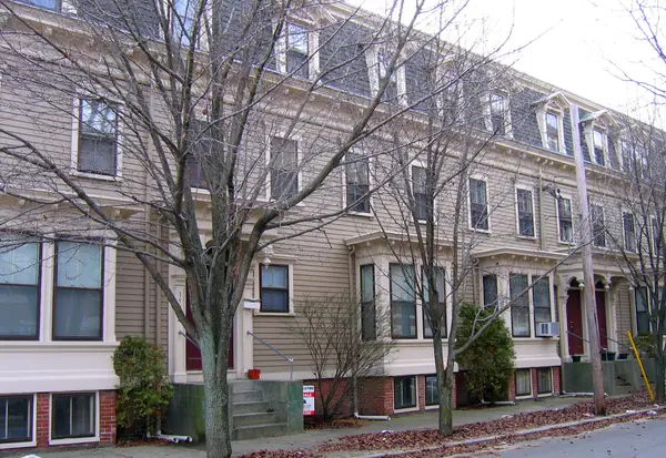 Row houses on Carpenter Street, Federal Hill, Providence, December 28, 2005 (not his family’s home)