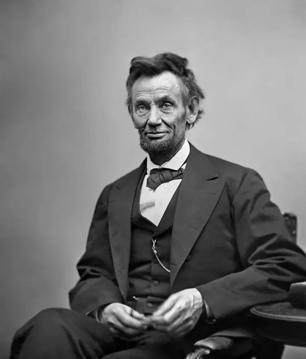 Abraham Lincoln, photographed by Alexander Gardner, February 5, 1865