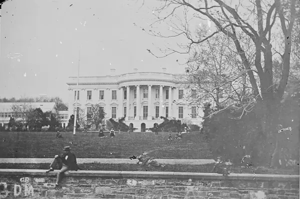 The White House, Mathew Brady studio, about 1860–65
