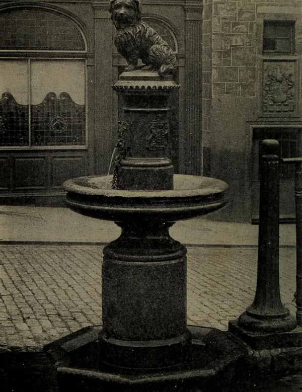 The Greyfriars Bobby fountain, from Dogs of All Nations, 1903