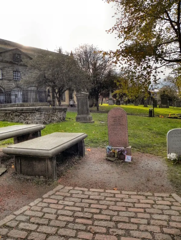 The tablestones by John Gray’s grave, Greyfriars Kirkyard, 2011