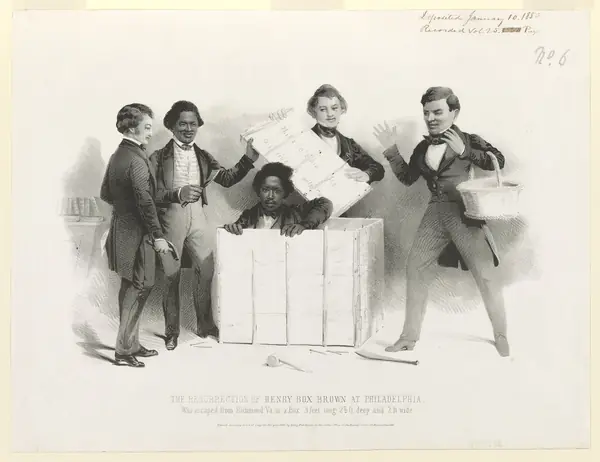 The resurrection of Henry Box Brown at Philadelphia, who escaped from Richmond Va. in a bx 3 feet long 2 1-2 ft. deep and 2 ft wide LCCN2004665363
