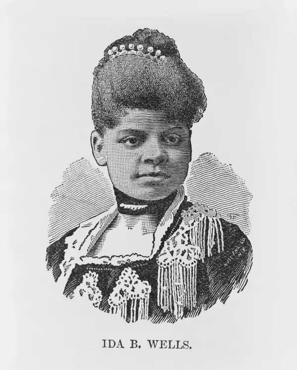 Ida B. Wells, an engraved portrait, 1891 (cropped)