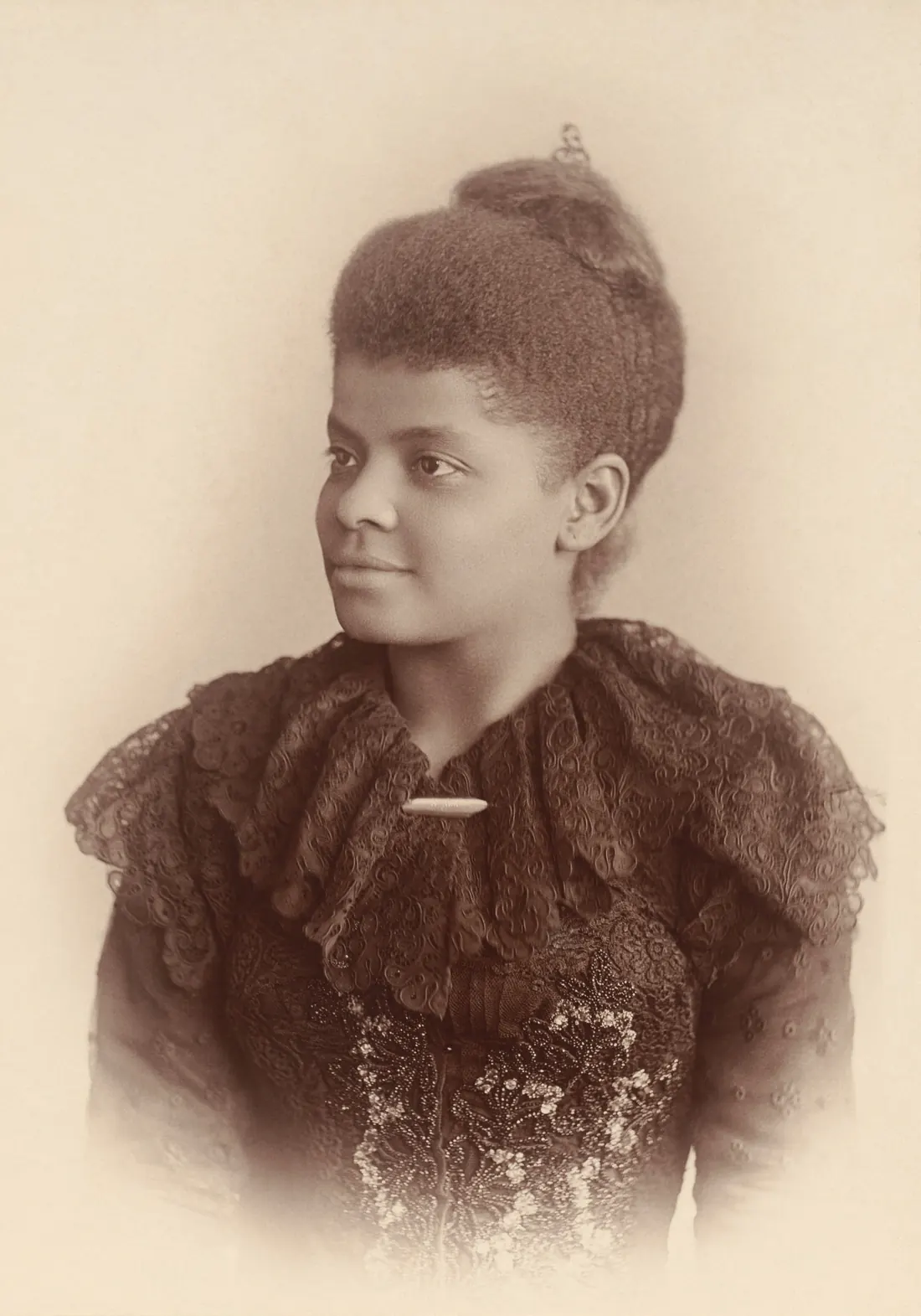 Ida B. Wells, photographed by Mary Garrity, about 1893