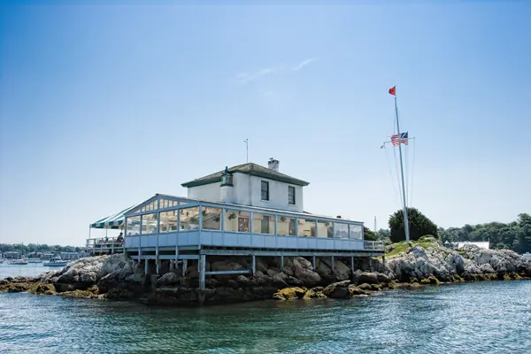 Ida Lewis Rock Lighthouse, now the Ida Lewis Yacht Club, 2007