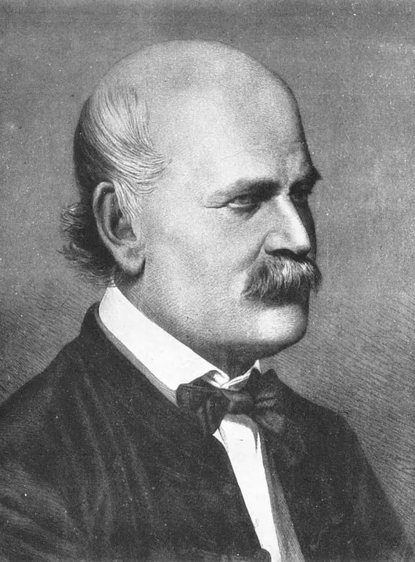 Ignaz Semmelweis, an engraving by Jenő Doby after an 1860 photograph