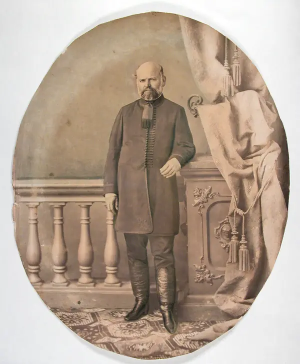 Ignaz Semmelweis in his last photograph, by Ludwig Angerer, Vienna, 1864