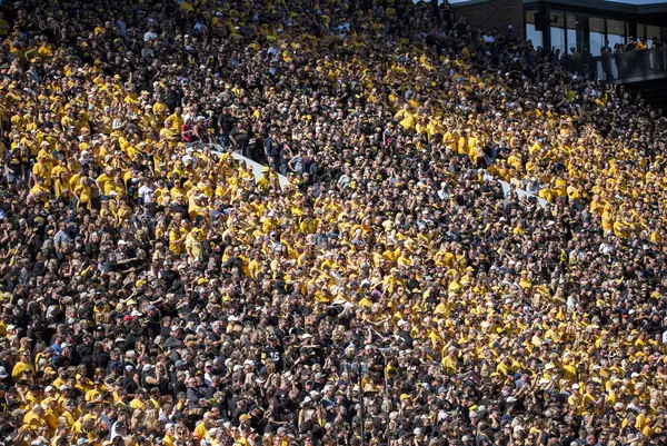 The crowd at Kinnick Stadium, Michigan at Iowa, October 1, 2022 (not during the wave)