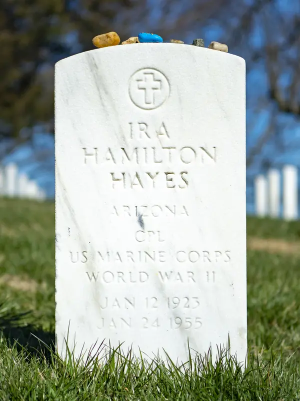 Ira Hayes’s grave, Section 34, Arlington National Cemetery, February 21, 2020