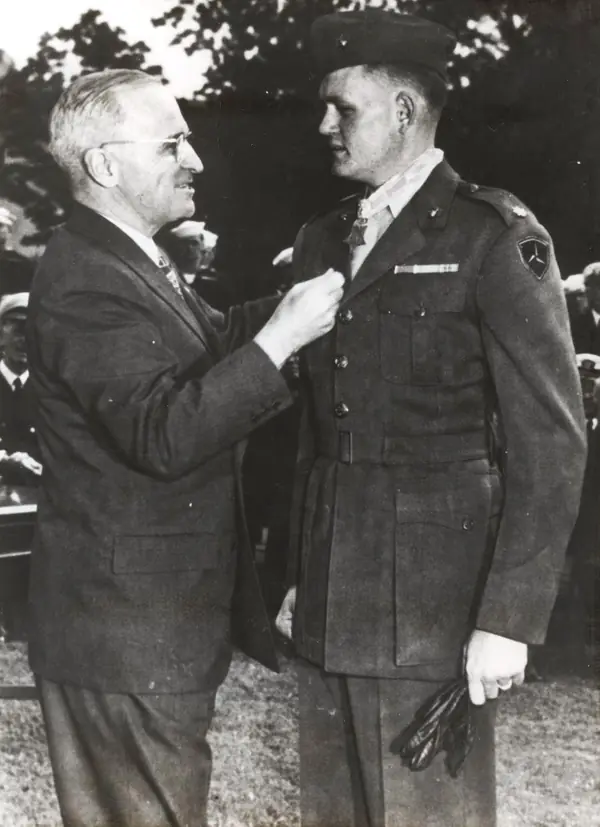 Louis Wilson and President Harry Truman