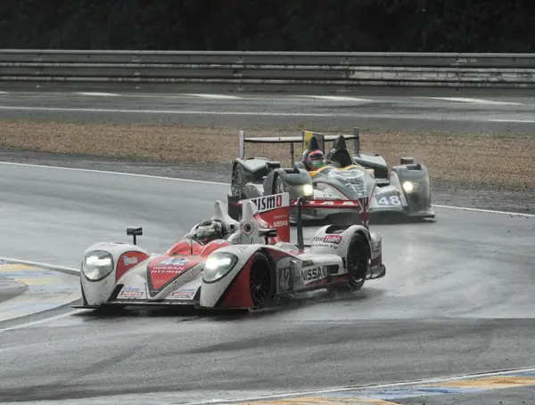 Car 42 in the wet at Le Mans, June 23, 2013 (the driver in the frame isn’t known)