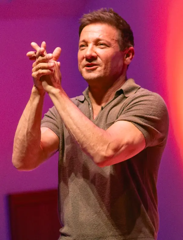 Jeremy Renner at Cadogan Hall, London, the same evening, June 12, 2025 (not the set of Mayor of Kingstown)