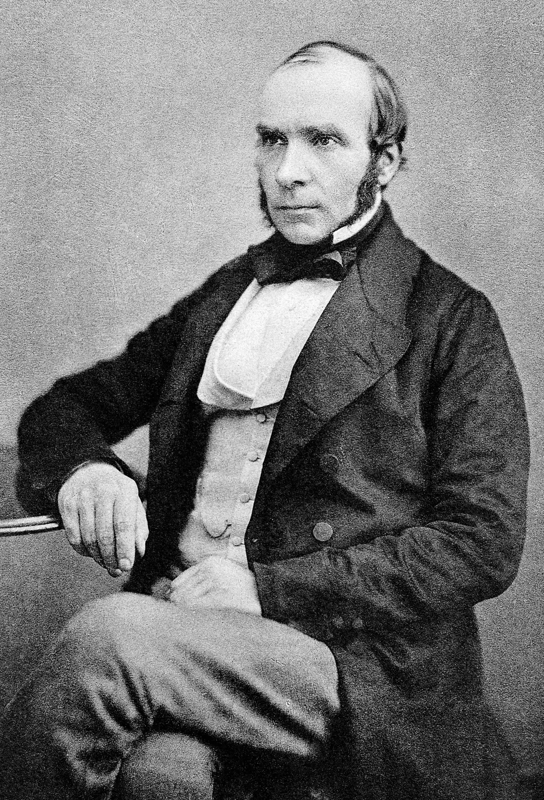 John Snow, a photograph of 1856 (an autotype published in 1887)