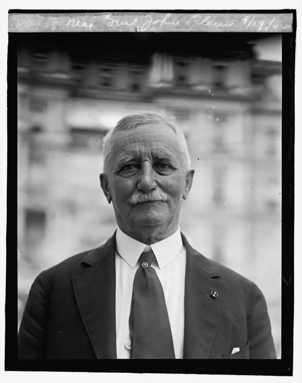 Maj. Gen. John Clem, September 19, 1922 (the date is written on the negative)