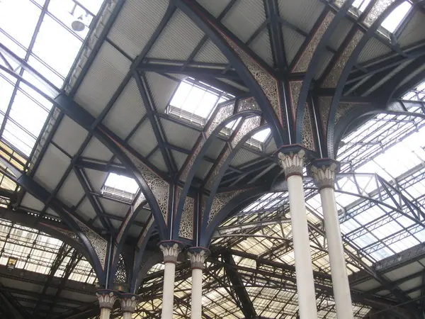 Victorian ironwork at Liverpool Street Station, London, 2011 (not 1886)