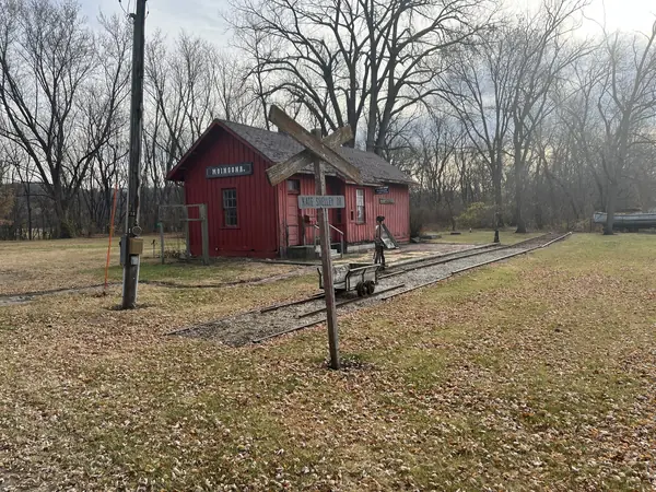 The Moingona depot museum, on the site of the 1881 depot, 2024
