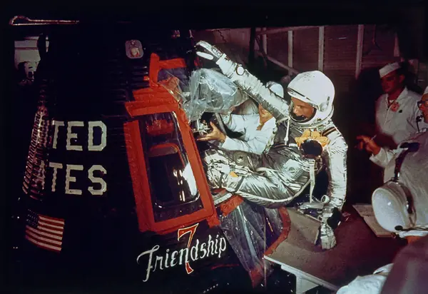 John Glenn Entering Friendship 7 - GPN-2000-000652
