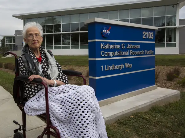 Katherine Johnson at the Katherine G. Johnson Computational Research Facility
