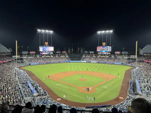 Dodger Stadium at night, Los Angeles, September 11, 2024 (not the 1988 home run)