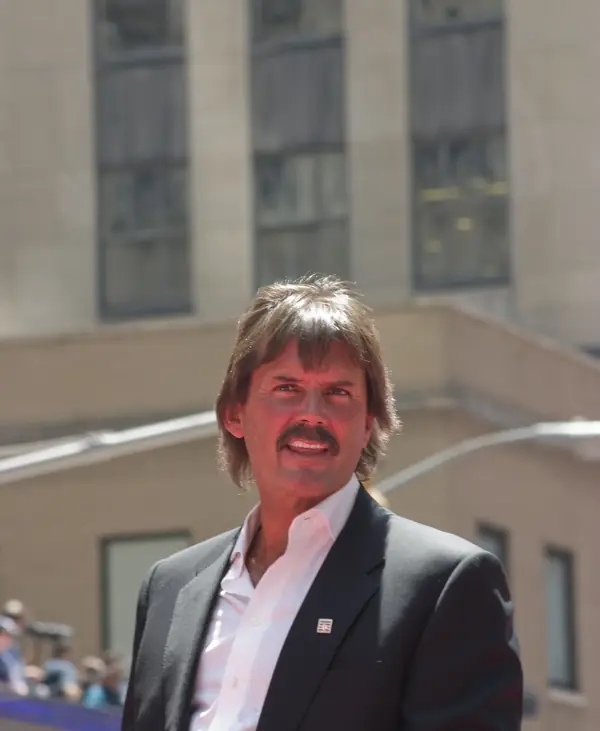 Dennis Eckersley at the All-Star red carpet parade, New York, July 15, 2008