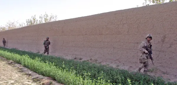 Marines and sailors of 2nd Battalion, 9th Marines on a security patrol in northern Marjah, October 21, 2010 (not Kyle Carpenter)