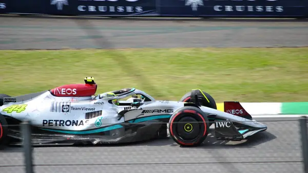 Hamilton’s 2022 Mercedes at the São Paulo Grand Prix, Interlagos, November 13, 2022 (not 2021)