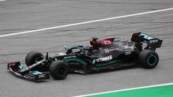 His Mercedes W12 at the Austrian Grand Prix, Red Bull Ring, July 2, 2021 (not Brazil)
