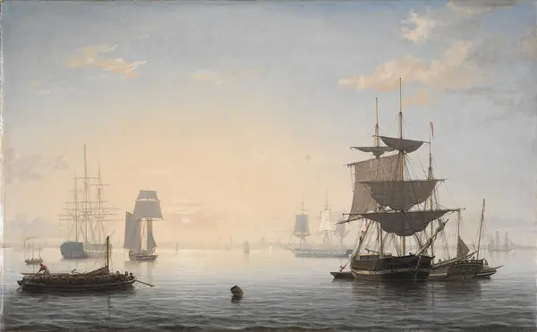 Harbor of Boston, with the City in the Distance, by Fitz Henry Lane, 1846–47 (not the escape)