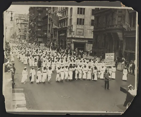 The Silent Protest Parade in New York against the East St. Louis riots, 1917