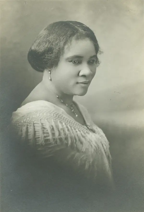 Madam C. J. Walker, photographed by Addison N. Scurlock, about 1912