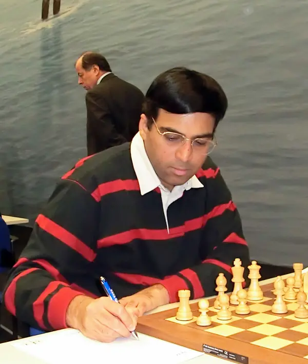 Viswanathan Anand, then world champion, at the Tata Steel tournament, Wijk aan Zee, January 2013 (not the Chennai match)