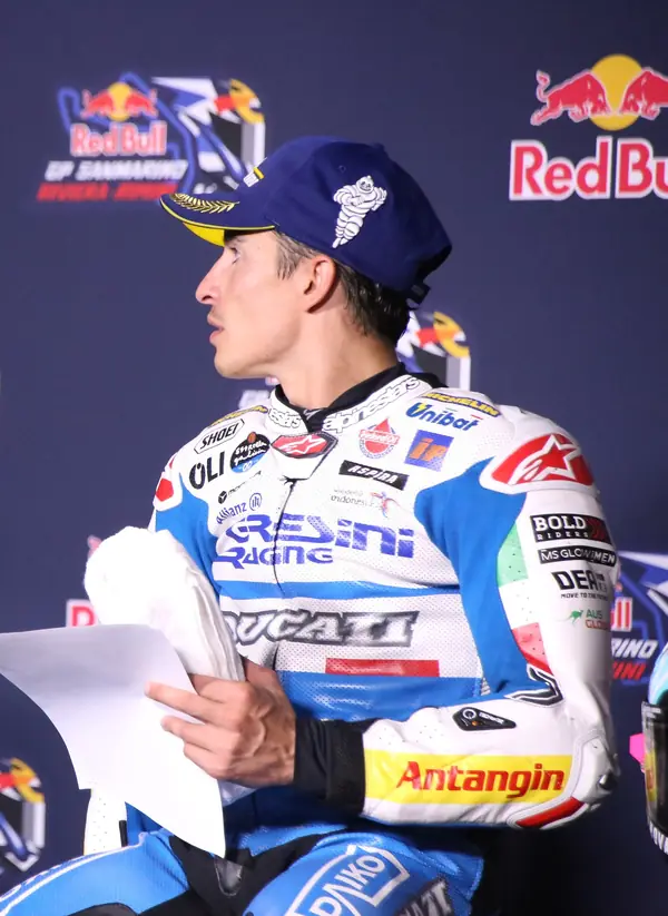 Marc Márquez at a press conference, Misano, September 8, 2024 (cropped)