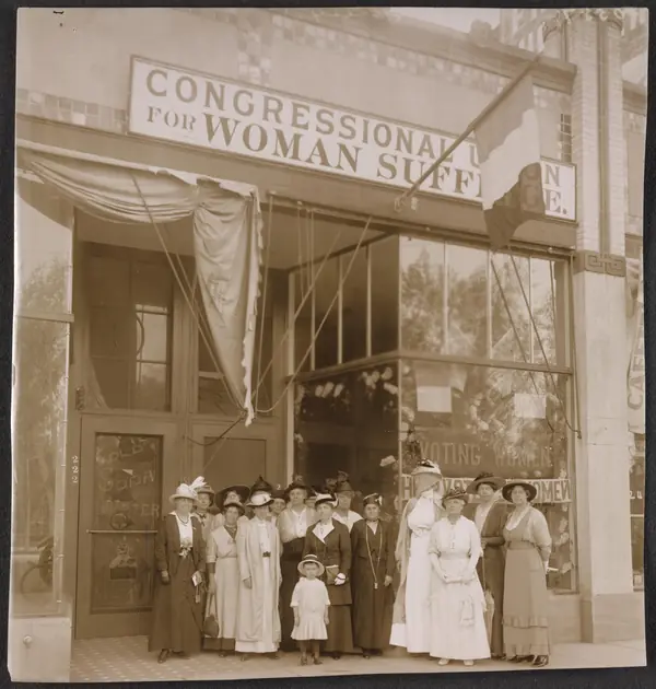 Colorado headquarters of the Congressional Union for Woman Suffrage, 1914 (Margaret Brown is not shown)