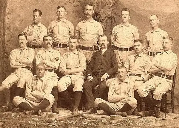 The Syracuse Stars, 1888; Walker is at the left of the top row