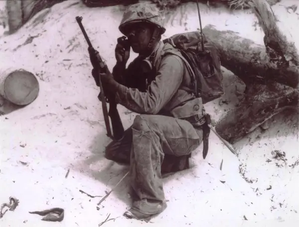 Code talker on Tarawa, November 1943 (7973459298)