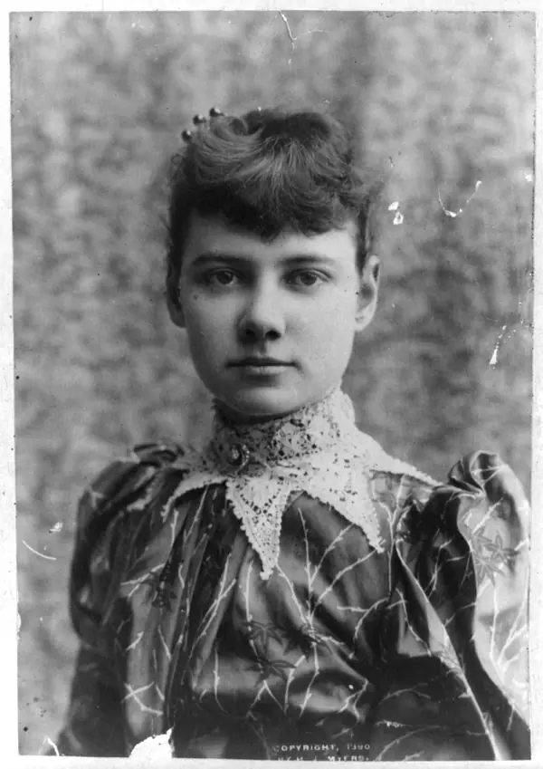 Nellie Bly (Elizabeth Cochrane), bust portrait LCCN2017657376
