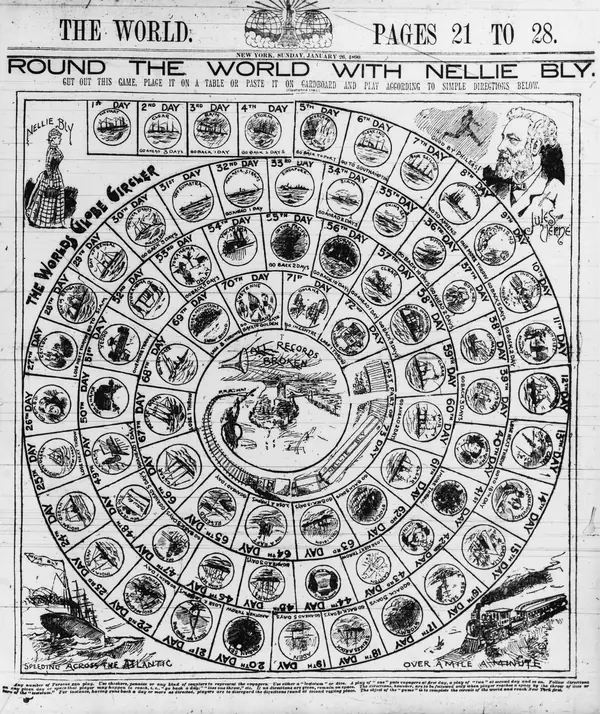 Round the world with Nellie Bly-The Worlds globe circler LCCN2002716792