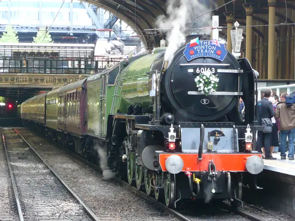 The Winton Train, a 2009 commemorative steam train, at London Liverpool Street, September 4, 2009 (not the 1939 trains)