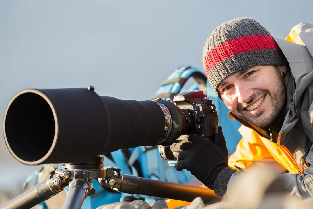 Stefan Christmann, the crew’s camera assistant, in Iceland, May 17, 2016 (not Antarctica)