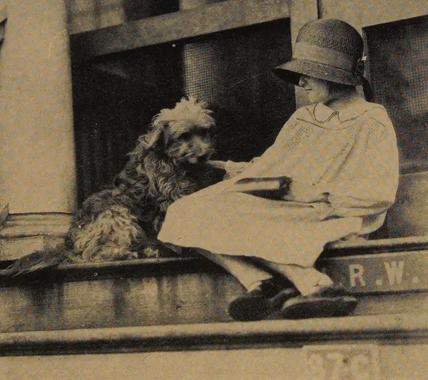 “Rags Entertains an Admirer,” 1920s