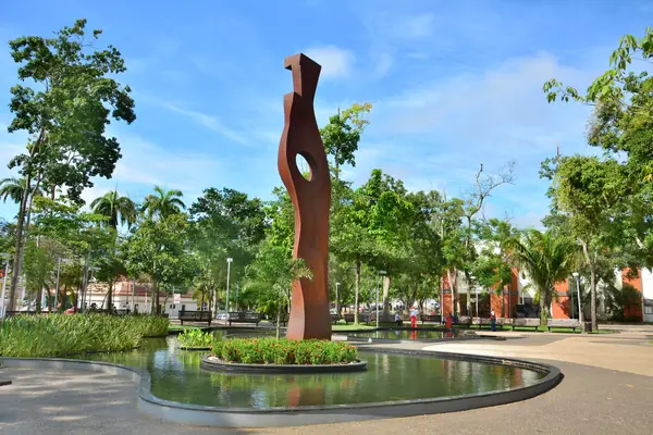 Praça da Revolução, a public square in Rio Branco, Brazil, March 3, 2018 (not known to be one he trained in)