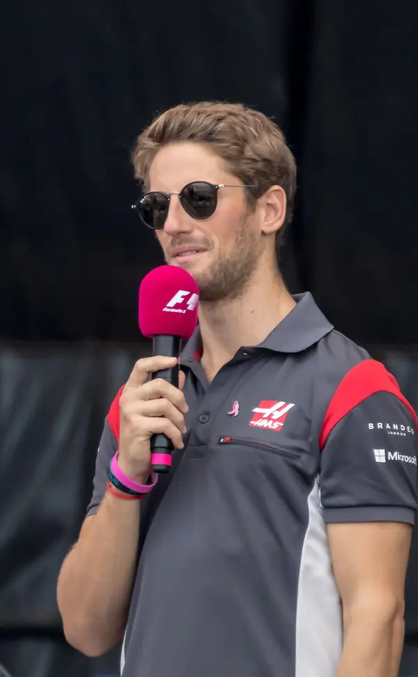 Romain Grosjean at the United States Grand Prix, October 21, 2017 (cropped)