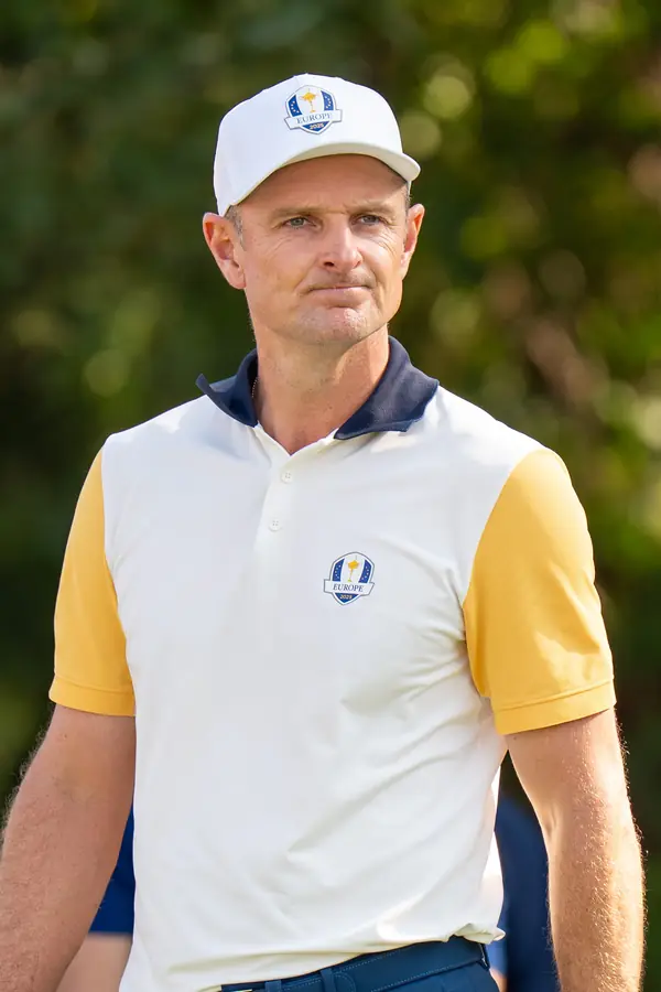 Justin Rose at Ryder Cup practice, Bethpage, September 23, 2025 (not 2016)