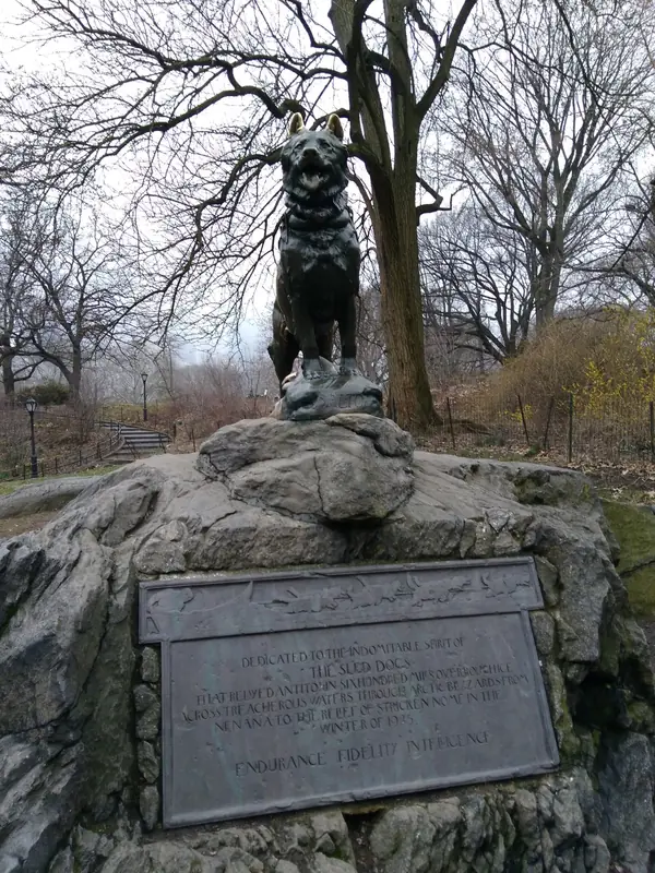 Balto memorial in Central Park