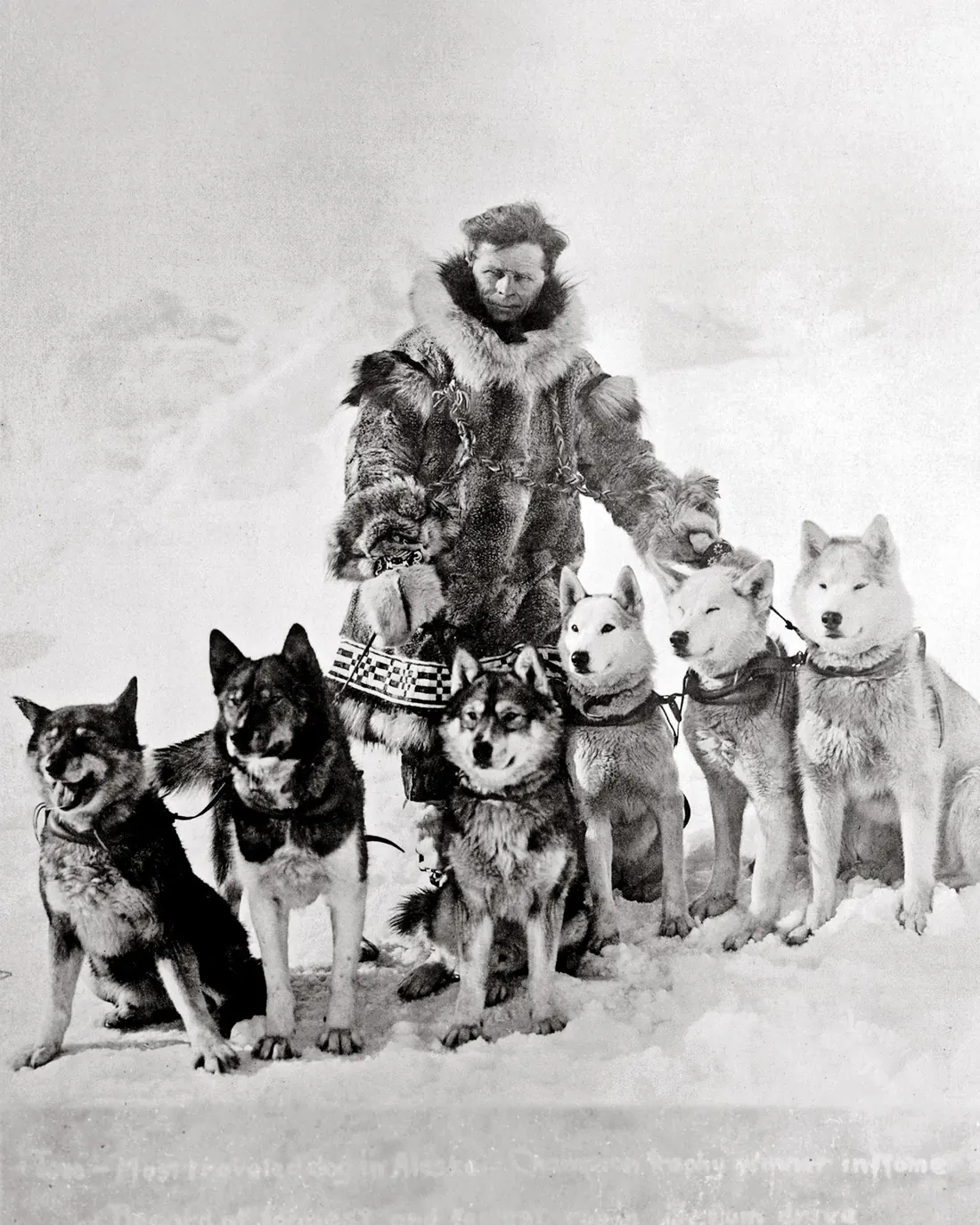 Leonhard Seppala with dogs