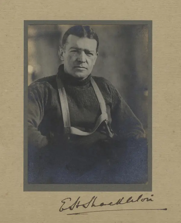Ernest Shackleton, portrait photo by Frank Hurley, 1916
